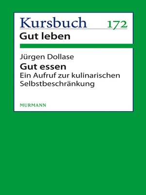 cover image of Gut essen